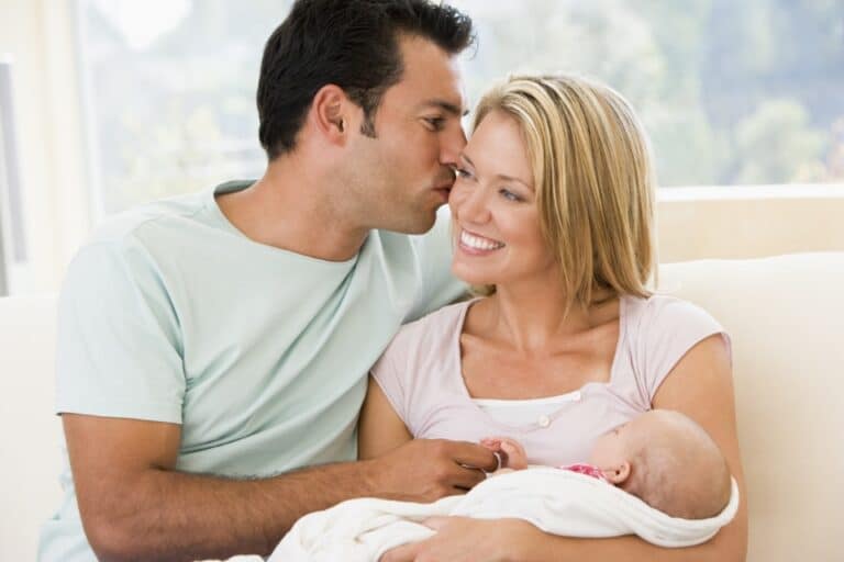 Happy marriage and baby