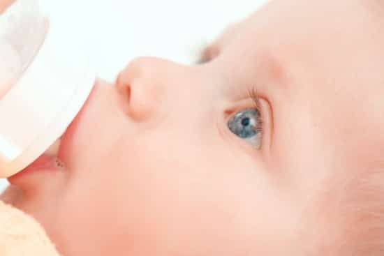 Baby taking bottle